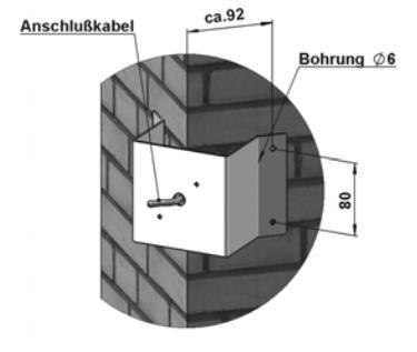 Albert 691004 Eckbock für Wandleuchten aus Edelstahl