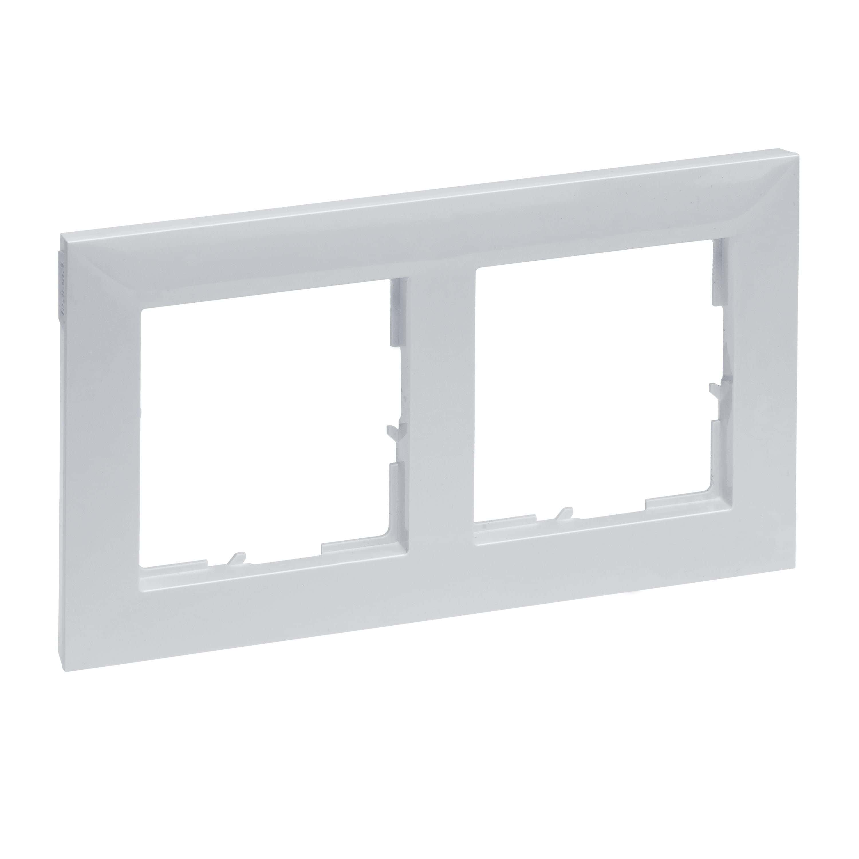 Legrand 765272 SEANO 2-fach Rahmen, aluminium lackiert