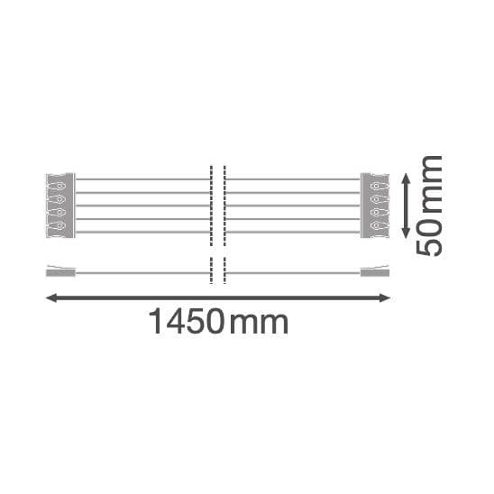 Ledvance 4058075695139 DAMP PROOF HOUSING ACCESSORIES 1500 2xLAMP TH-KIT 5x2.5mm²