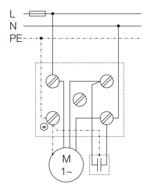 Helios 05890 RRK200EX, Radial-Rohrventilator 1-PH,EX-geschützt, II 2G