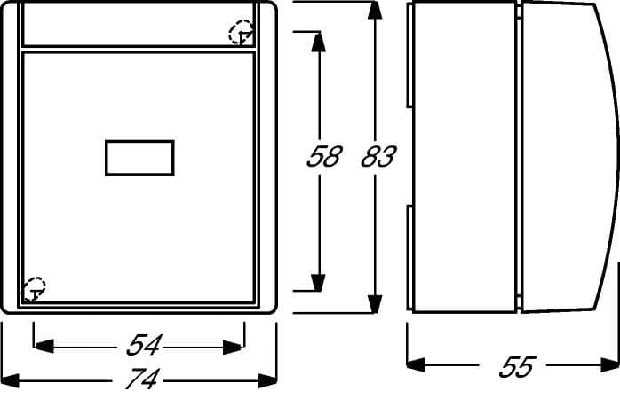 Busch-Jaeger 2601/6SKWNH-54 Heizungsschalter, Aus-/Wechsel, Aufputz IP44