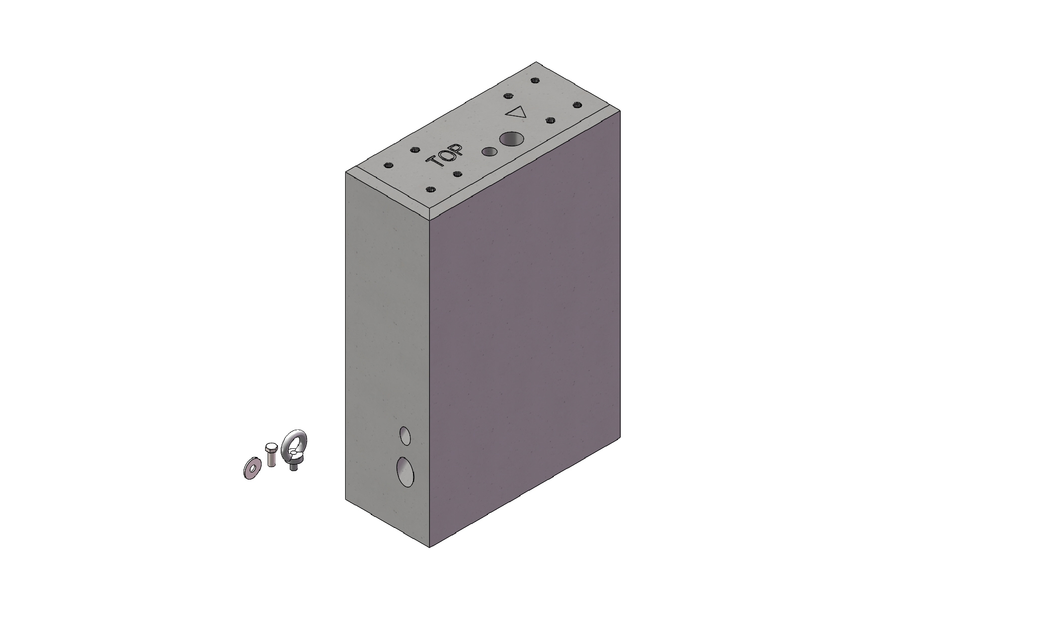 ABL EMH9999 Betonfertigfundament für Stelen POLEM4 und POLEMH1/2/3