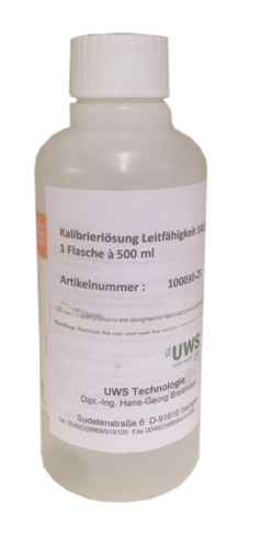 UWS 100030-25 Kalibrierflüssigkeit speziell für Leitfähigkeit Messgerät 500 ml